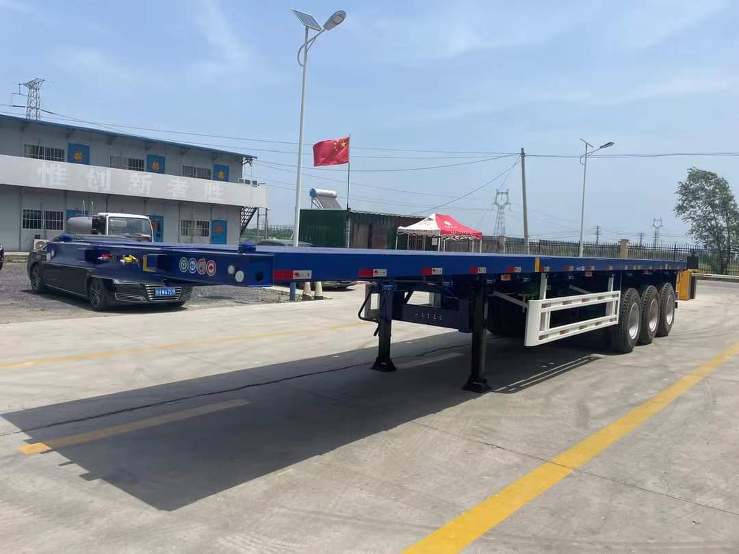 20-foot container rear flip semi-trailer