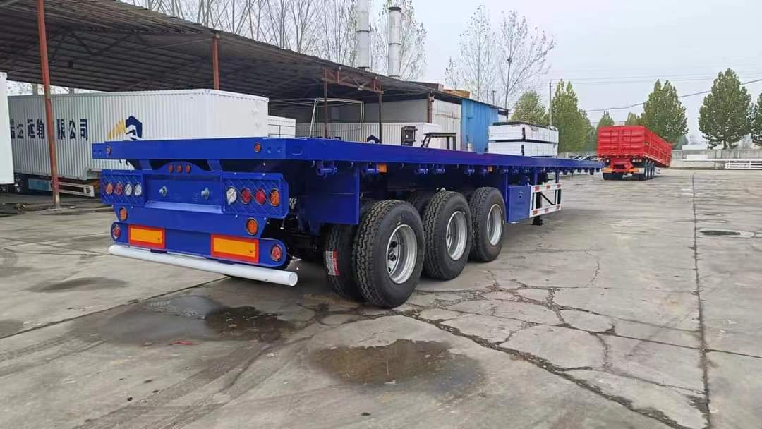 40-inch three-axle multi-functional small gooseneck container semi-trailer