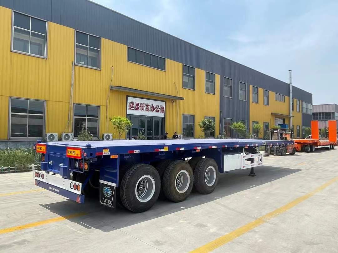 20-foot container rear flip semi-trailer