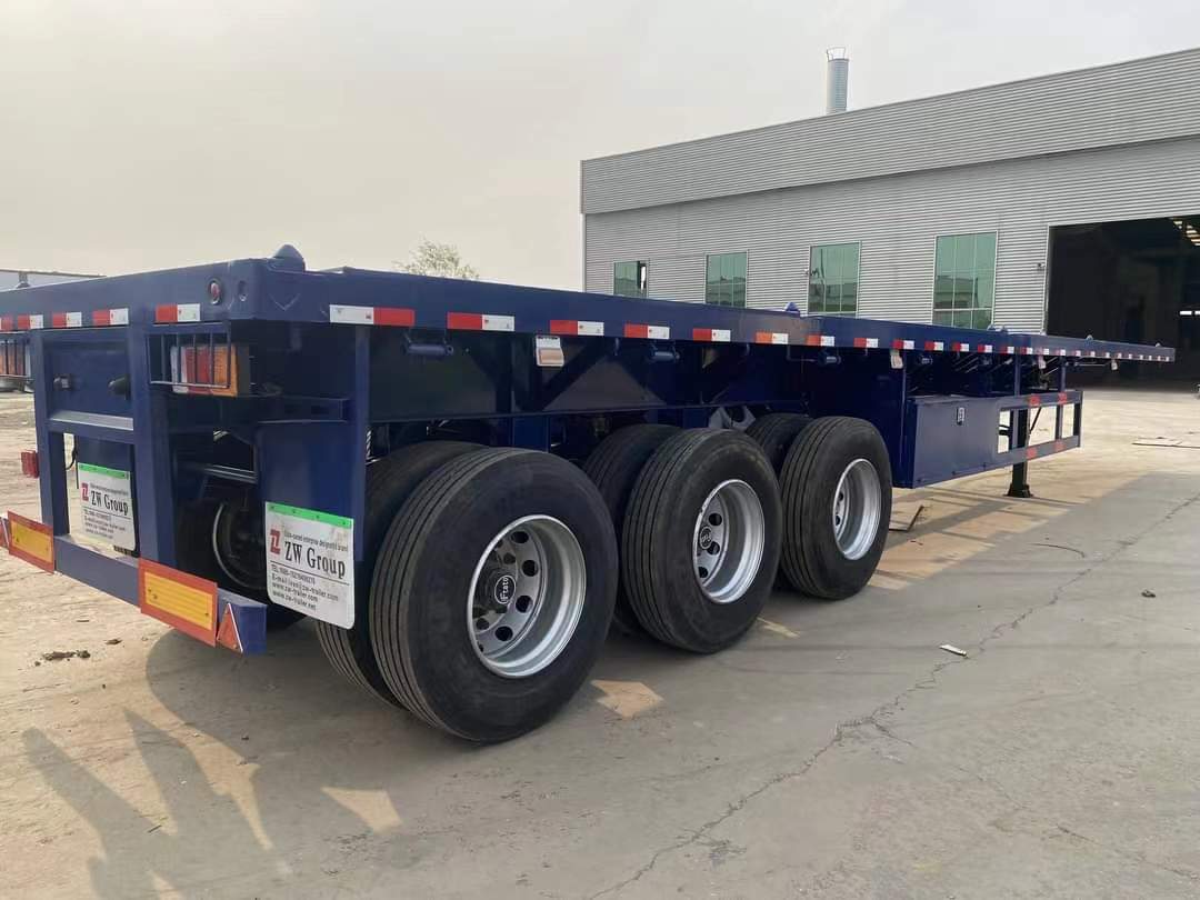 40-inch three-axle multi-functional small gooseneck container semi-trailer