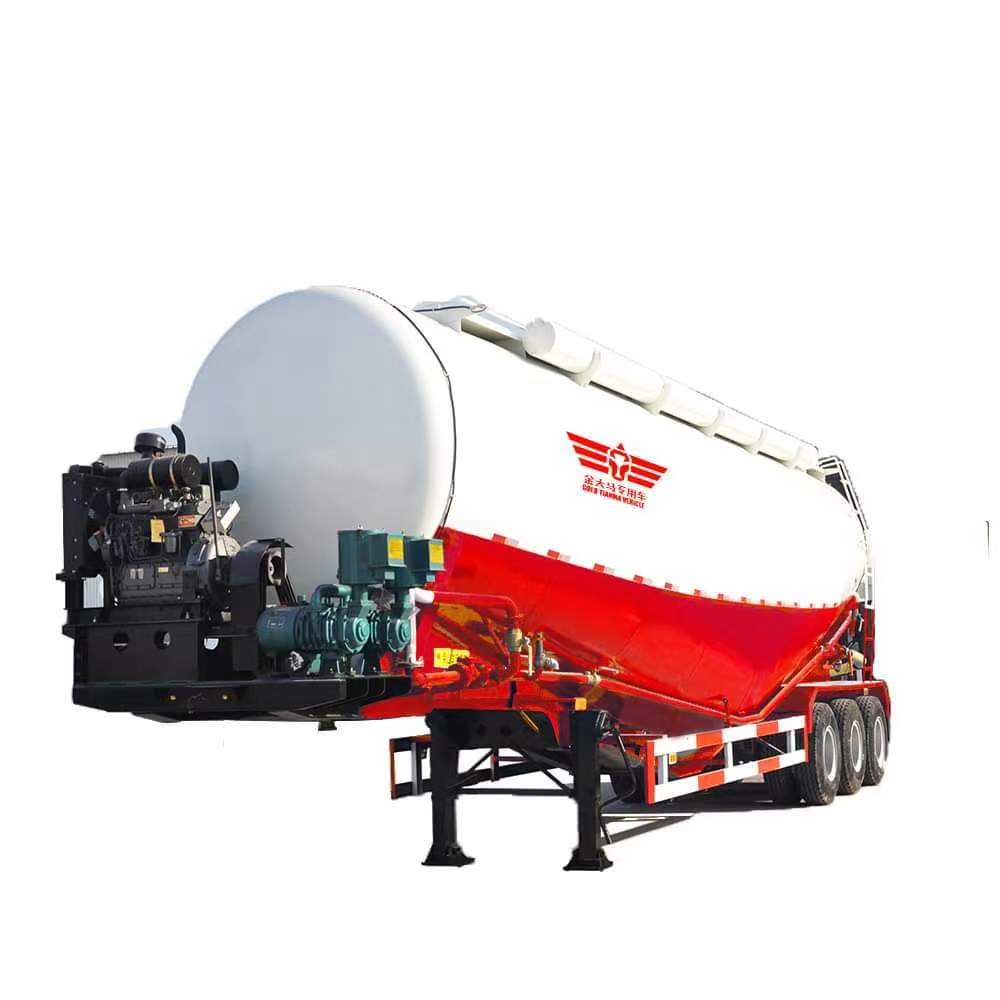 50m3 low-density powder material transportation semi-trailer