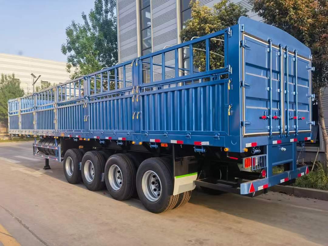 13-meter straight beam and railing semi-trailer