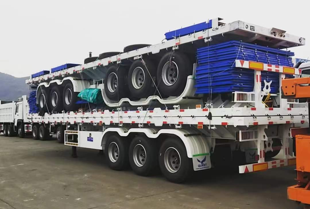 Flatbed semi-trailers ordered by Korean customers